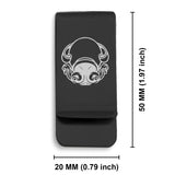 Stainless Steel Aquarius Zodiac (Water Bearer) Classic Slim Money Clip