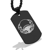 Stainless Steel Aquarius Zodiac (Water Bearer) Dog Tag Pendant - Comfort Zone Studios
