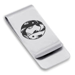 Stainless Steel Pisces Zodiac (Two Fishes) Classic Slim Money Clip