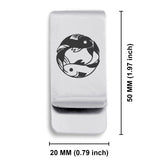 Stainless Steel Pisces Zodiac (Two Fishes) Classic Slim Money Clip