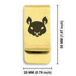 Stainless Steel Year of the Rat Zodiac Classic Slim Money Clip