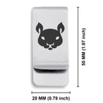 Stainless Steel Year of the Rat Zodiac Classic Slim Money Clip