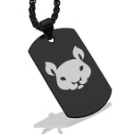 Stainless Steel Year of the Rat Zodiac Dog Tag Pendant - Comfort Zone Studios