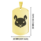 Stainless Steel Year of the Rat Zodiac Dog Tag Pendant - Comfort Zone Studios