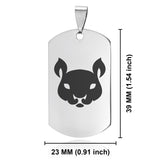 Stainless Steel Year of the Rat Zodiac Dog Tag Keychain - Comfort Zone Studios