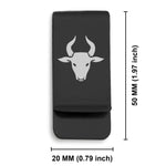 Stainless Steel Year of the Ox Zodiac Classic Slim Money Clip