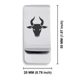 Stainless Steel Year of the Ox Zodiac Classic Slim Money Clip