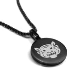 Stainless Steel Year of the Tiger Zodiac Round Medallion Pendant