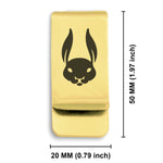 Stainless Steel Year of the Rabbit Zodiac Classic Slim Money Clip