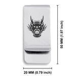 Stainless Steel Year of the Dragon Zodiac Classic Slim Money Clip