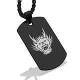 Stainless Steel Year of the Dragon Zodiac Dog Tag Pendant - Comfort Zone Studios