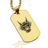 Stainless Steel Year of the Dragon Zodiac Dog Tag Pendant - Comfort Zone Studios