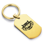 Stainless Steel Year of the Snake Zodiac Dog Tag Keychain - Comfort Zone Studios