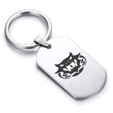 Stainless Steel Year of the Snake Zodiac Dog Tag Keychain - Comfort Zone Studios