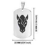 Stainless Steel Year of the Horse Zodiac Dog Tag Keychain - Comfort Zone Studios