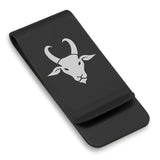 Stainless Steel Year of the Goat Zodiac Classic Slim Money Clip