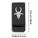 Stainless Steel Year of the Goat Zodiac Classic Slim Money Clip