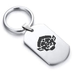 Stainless Steel Year of the Monkey Zodiac Dog Tag Keychain - Comfort Zone Studios