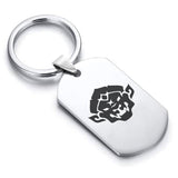 Stainless Steel Year of the Monkey Zodiac Dog Tag Keychain - Comfort Zone Studios