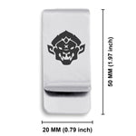Stainless Steel Year of the Monkey Zodiac Classic Slim Money Clip