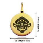 Stainless Steel Year of the Monkey Zodiac Round Medallion Pendant