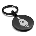 Stainless Steel Year of the Rooster Zodiac Round Medallion Keychain