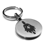 Stainless Steel Year of the Rooster Zodiac Round Medallion Keychain