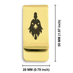 Stainless Steel Year of the Rooster Zodiac Classic Slim Money Clip