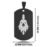 Stainless Steel Year of the Rooster Zodiac Dog Tag Keychain - Comfort Zone Studios