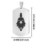 Stainless Steel Year of the Rooster Zodiac Dog Tag Keychain - Comfort Zone Studios