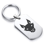 Stainless Steel Year of the Dog Zodiac Dog Tag Keychain - Comfort Zone Studios