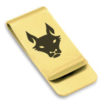 Stainless Steel Year of the Dog Zodiac Classic Slim Money Clip