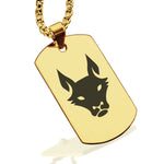 Stainless Steel Year of the Dog Zodiac Dog Tag Pendant - Comfort Zone Studios