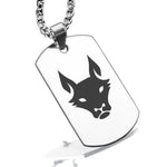 Stainless Steel Year of the Dog Zodiac Dog Tag Pendant - Comfort Zone Studios