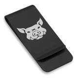 Stainless Steel Year of the Pig Zodiac Classic Slim Money Clip