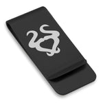 Stainless Steel Astrology Taurus (Bull) Sign Classic Slim Money Clip