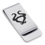 Stainless Steel Astrology Taurus (Bull) Sign Classic Slim Money Clip