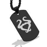 Stainless Steel Astrology Taurus (Bull) Sign Dog Tag Pendant - Comfort Zone Studios