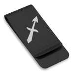 Stainless Steel Astrology Sagittarius (Centaur Archer) Sign Classic Slim Money Clip