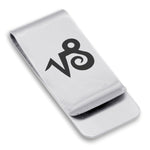 Stainless Steel Astrology Capricorn (Sea Goat) Sign Classic Slim Money Clip