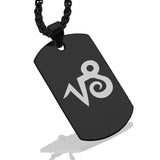 Stainless Steel Astrology Capricorn (Sea Goat) Sign Dog Tag Pendant - Comfort Zone Studios