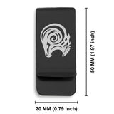 Stainless Steel Tribal Aries Zodiac (Ram) Classic Slim Money Clip