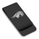 Stainless Steel Tribal Taurus Zodiac (Bull) Classic Slim Money Clip