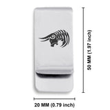Stainless Steel Tribal Taurus Zodiac (Bull) Classic Slim Money Clip