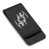 Stainless Steel Tribal Gemini Zodiac (Twins) Classic Slim Money Clip