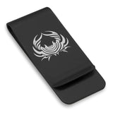 Stainless Steel Tribal Cancer Zodiac (Crab) Classic Slim Money Clip