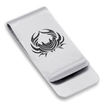 Stainless Steel Tribal Cancer Zodiac (Crab) Classic Slim Money Clip