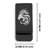 Stainless Steel Tribal Leo Zodiac (Lion) Classic Slim Money Clip