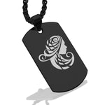 Stainless Steel Tribal Virgo Zodiac (Maiden) Dog Tag Pendant - Comfort Zone Studios