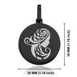 Stainless Steel Tribal Virgo Zodiac (Maiden) Round Medallion Keychain